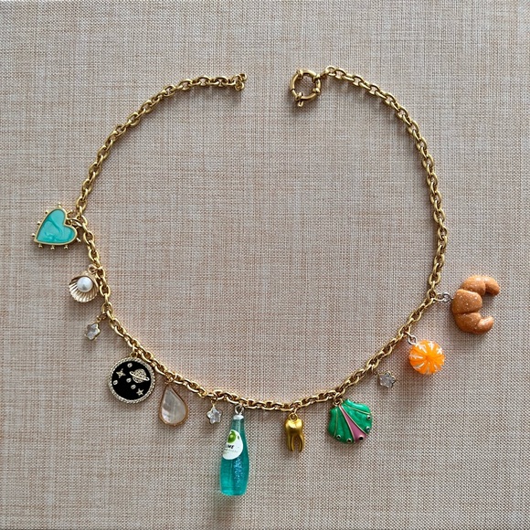 Anthropologie Jewelry - Very adorable charm necklace with gold chain